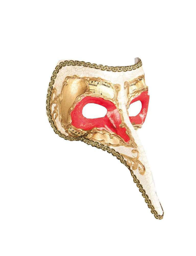 Maschera Veneta Bassa E Con Un Gran Naso