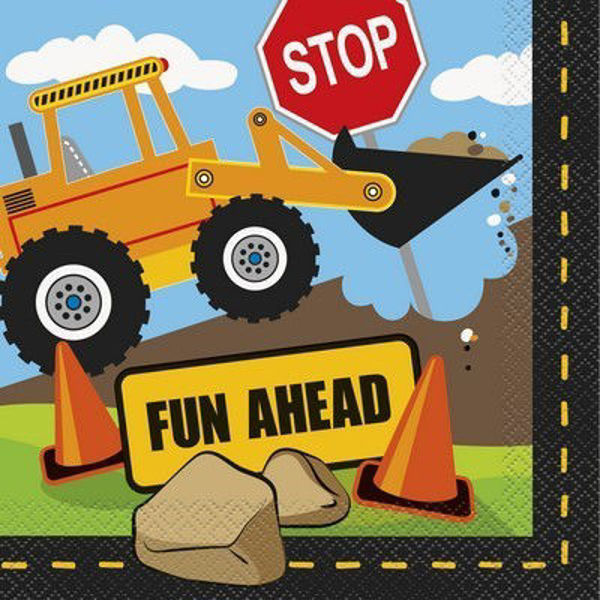 Tovaglioli 33x33 cm Construction Party