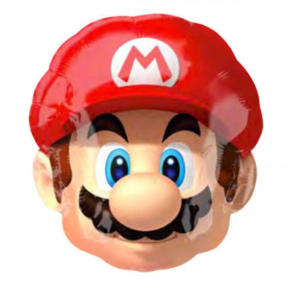 Immagine di Palloncino Super Shape 83 cm Volto Super Mario