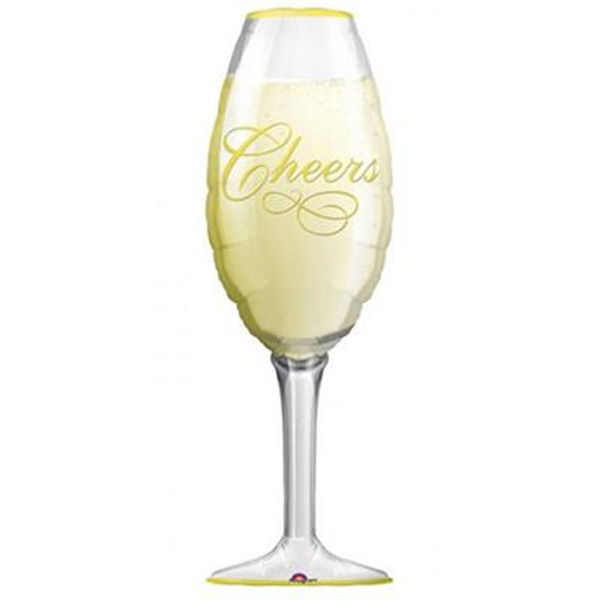 Immagine di Palloncino Super Shape Bicchiere Champagne 35x97 cm