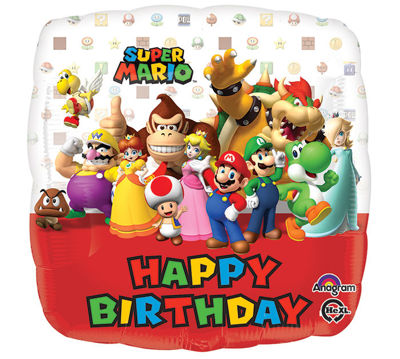 Super Mario Tovaglia di Plastica Festa Compleanno Palloncino Rainbow  Decorazione