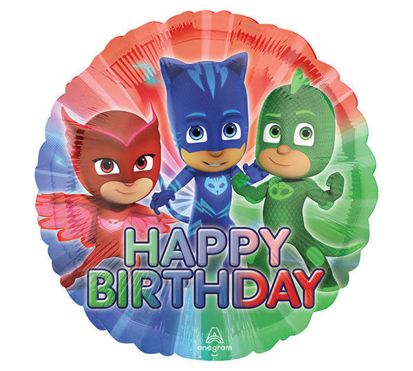 Immagine di Palloncino Mylar 43 cm Pj Masks Happy Birthday