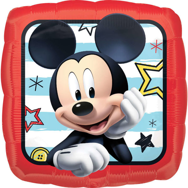 Immagine di Palloncino Mylar 45 cm Quadrato Topolino - Mickey Mouse