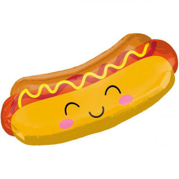 Immagine di Palloncino Mylar Super Shape Hot Dog 83 cm