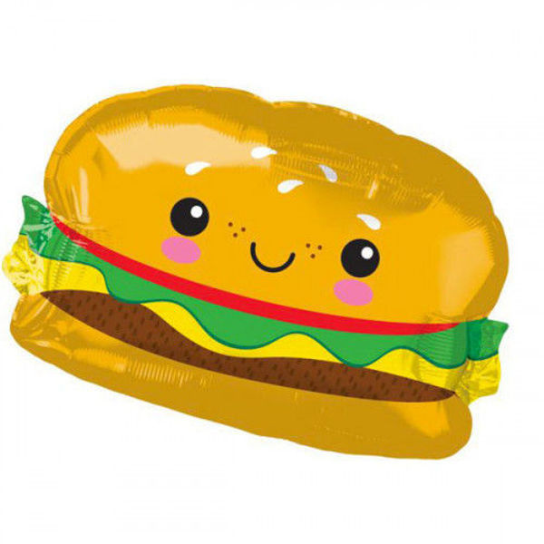 Immagine di Palloncino Mylar Super Shape Hamburger 66 cm