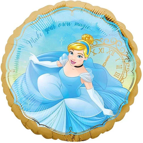 Immagine di Palloncino Mylar 43 cm Principessa Disney Cenerentola Oro