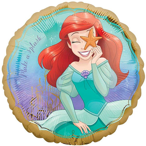 Immagine di Palloncino Mylar 43 cm Principessa Disney Ariel Oro