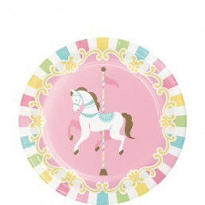 Partycolare- Piatti 17 cm Unicorno Dorato 8 pz