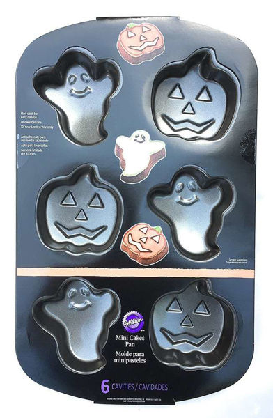 Immagine di Halloween - Piastra Antiaderente Fantasmi e Zucche 6 cavità