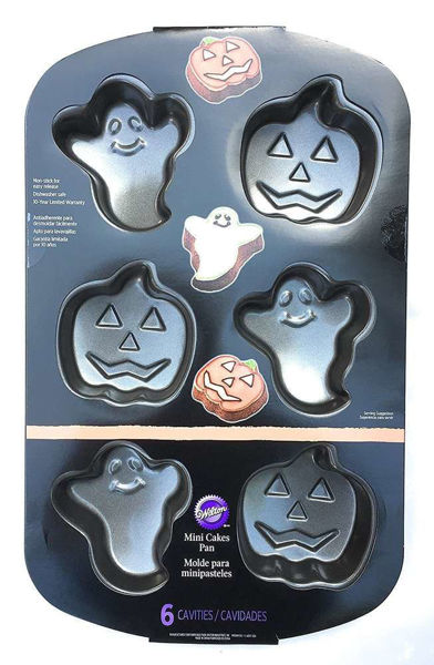 Piastra antiaderente Wilton 6 cavità fantasmi e zucche Halloween
