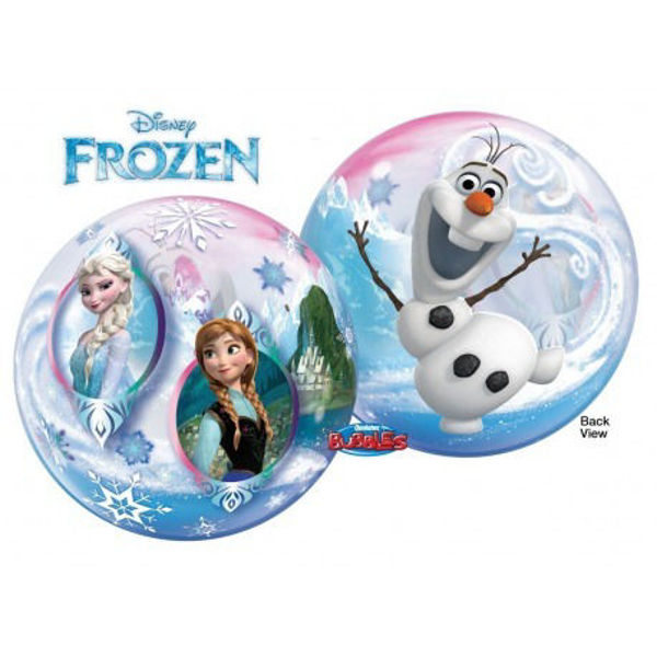 Immagine di Palloncino Qualetex - Bubbles Frozen - Anna e Elsa 56 cm