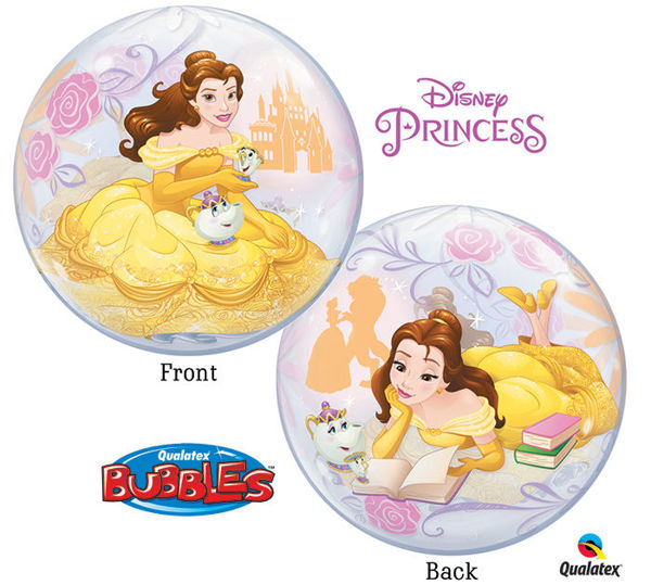 Immagine di Palloncino Qualetex - Bubbles - Disney Principessa Belle 56 cm