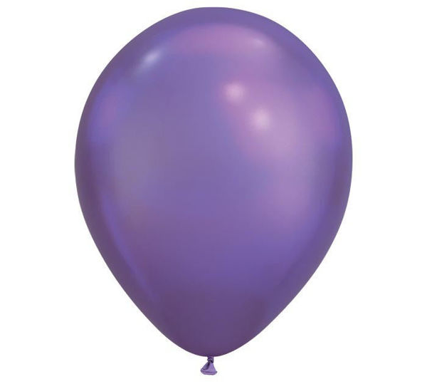 Palloncini in lattice cromati viola da 11 pollici confezione da 100 pezzi