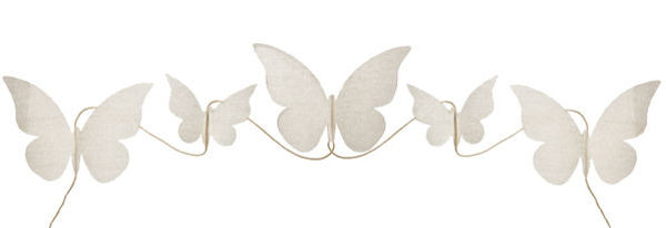 Immagine di Farfalle Decorative da Appendere 11 pz su filo 150 cm