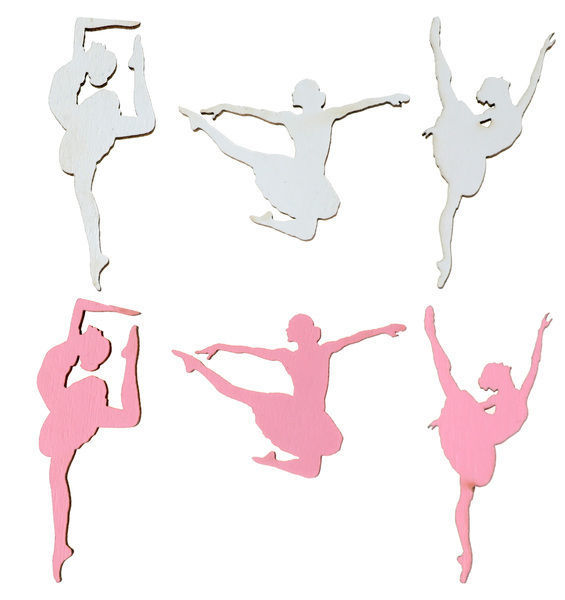 Immagine di Confetti da Tavola Ballerina in legno 10 pezzi
