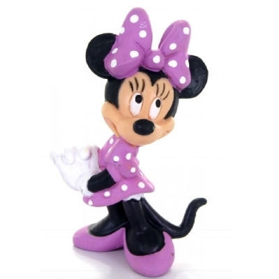 Partycolare- Palloncino Mini Shape 32x28 cm Volto Minnie con Fiocco Rosso