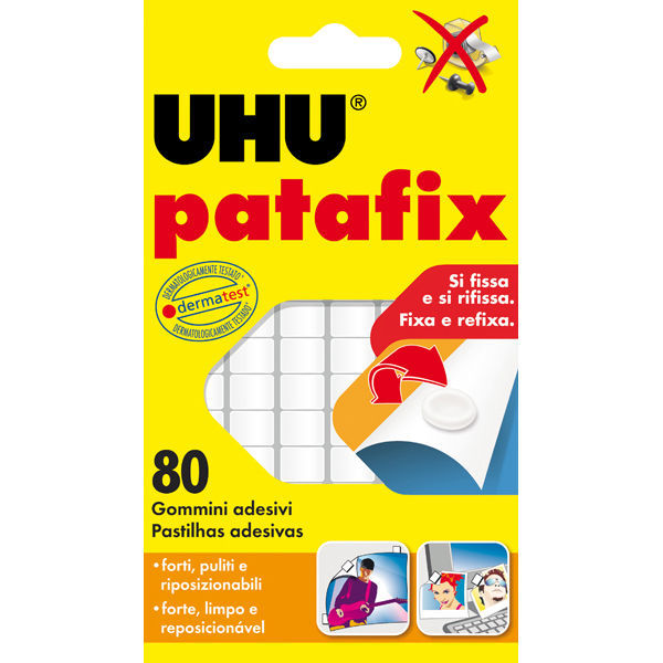 Immagine di Patafix UHU Bianco 80 gommini adesivi