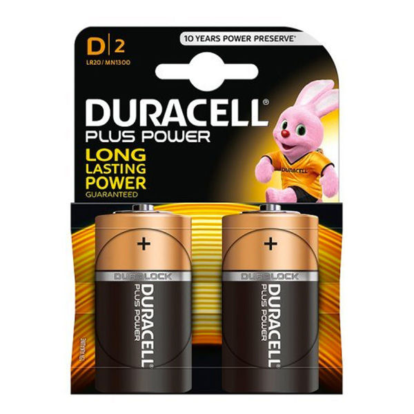 Immagine di Batterie Duracell Plus D Torcia 2 pz - LR20/MN1300