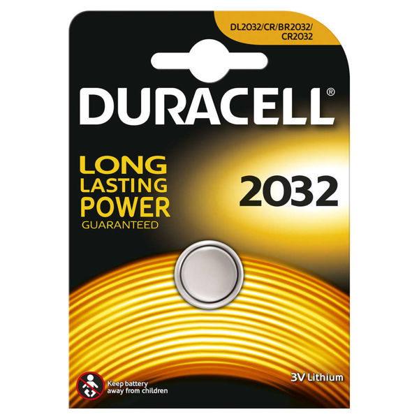Immagine di Batteria Duracell - Pila a bottone  2032 - 3V Lithium - DL/CR 2032