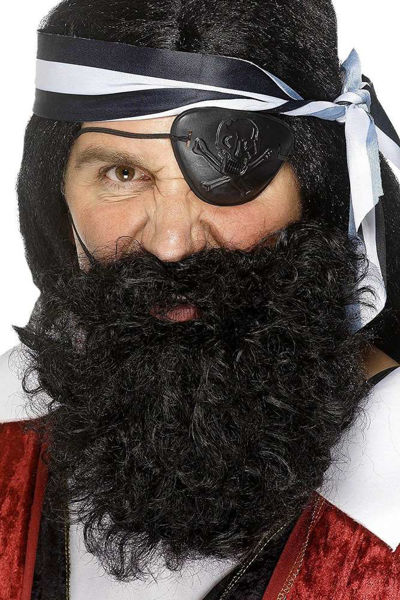 Immagine di Carnevale Accessori - Barba da Pirata Nera