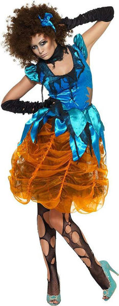 Immagine di Costume Donna Killerella Arancio e Blu Taglia S