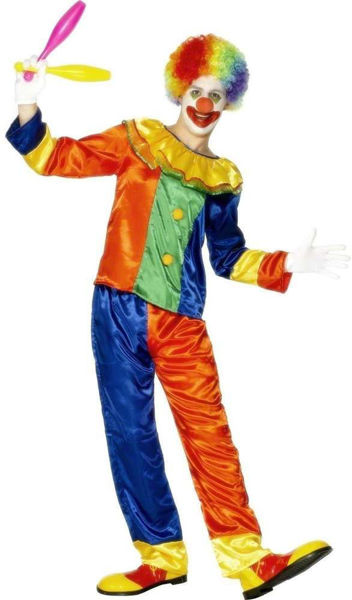 Immagine di Costume da Adulto Clown Colorato Taglia M