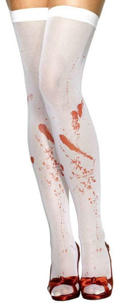 Immagine di Carnevale Accessori - Calze Bianche con Sangue Taglia unica