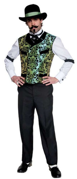 Immagine di Costume da Adulto Scommettitore del Western Taglia M