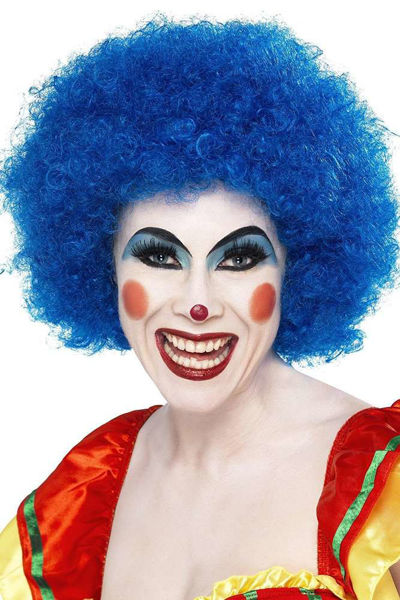 Partycolare- Carnevale Accessori - Parrucca da Clown Blu