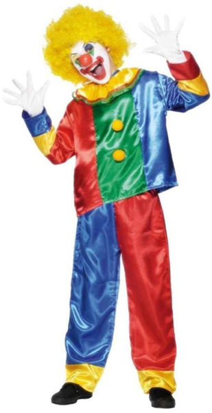 Immagine di Carnevale Bambini- Costume Clown Colorato Taglia 4-6 anni 128 cm
