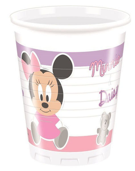 Immagine di Bicchiere in plastica 200 ml Infant Minnie 8 pezzi