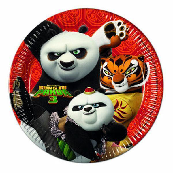 Immagine di Piatti Kung Fu Panda 23 cm 8 pezzi