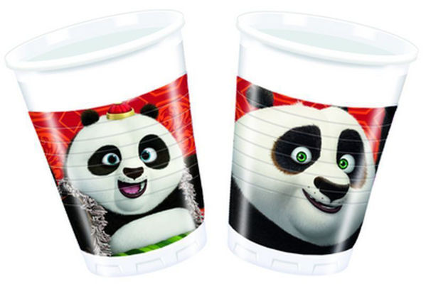 Immagine di Bicchieri Kung Fu Panda 200 ml 8 pezzi