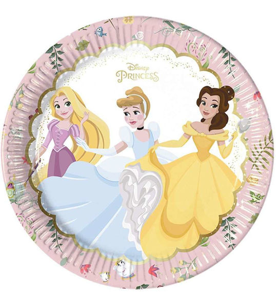 Immagine di Piatti 23 cm Principesse Disney 8 pezzi