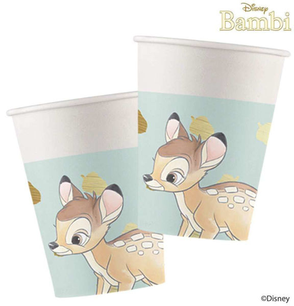 Immagine di Bicchieri in carta 200 cc Bambi 8 pezzi