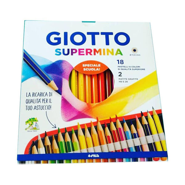 Immagine di Giotto Supermina astuccio da 18 pastelli