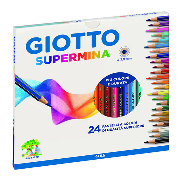 Immagine di Giotto Supermina astuccio da 24 pastelli