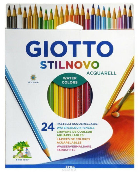 Immagine di Giotto Pastelli a Colore Acquerellabili Stilnovo 24 pezzi