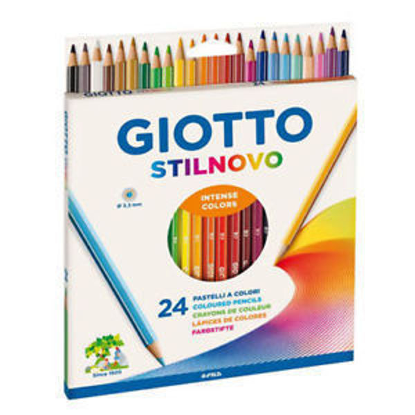 Immagine di Giotto Pastelli a Colori Stilnovo 24 pezzi