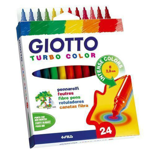 Immagine di Pennarelli Turbo Color Giotto 24 pezzi