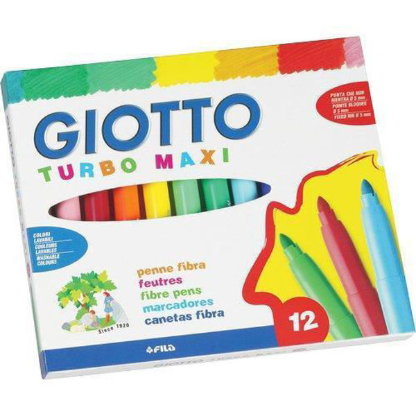 Immagine di Pennarelli Turbo Color Maxi  Giotto 12 pezzi