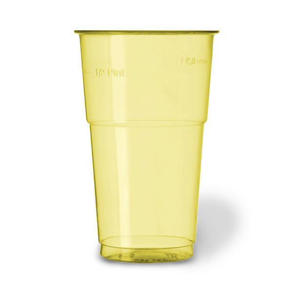 Immagine di Bicchieri 350 cc Slim R-Pet giallo trasparente 20 pezzi