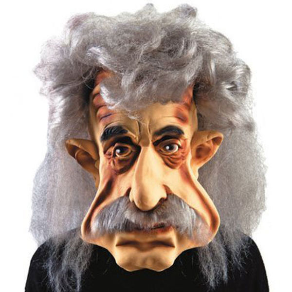 Immagine di Maschera gigante Albert Einstein in lattice con capelli