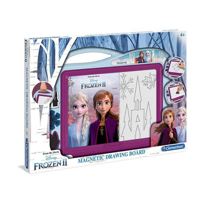 Lavagna magnetica Frozen 2 per bambini con penna e forme Anna e Elsa