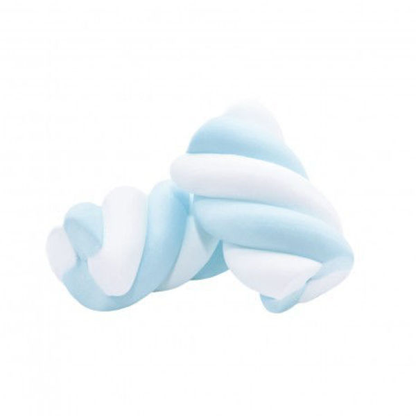Immagine di Marshmallow Estruso Treccia Bianca Azzurra 1 Kg
