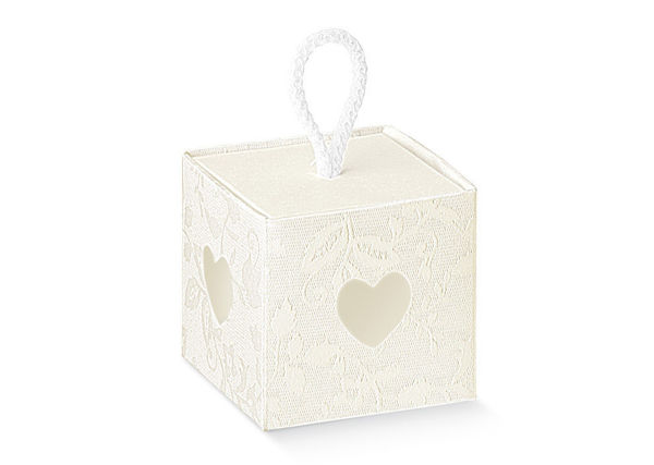 Immagine di Scatolina Harmony Bianca 5x5x5 cm 10 pezzi