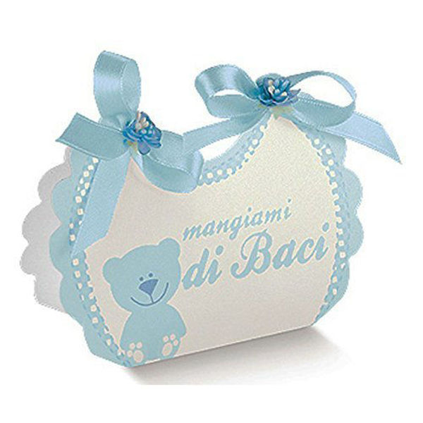 Immagine di Bavaglino Portaconfetti Baby Boy Azzurro