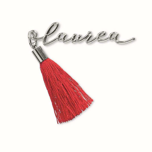 scritta laurea argento, scritte laurea argento, laurea bomboniere, accessorio laurea, accessori laurea, nappa rossa, nappe rosse, decoro laurea, decori laurea, gadget laurea, confezione regalo, confezioni regalo, cartai bassanesi