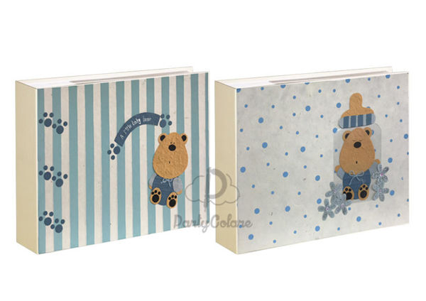 Album foto celeste 34×27 cm a tema orsetto – fantasie assortite Cartai Bassanesi