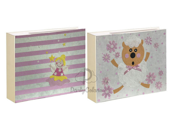Album foto rosa 34×27 cm – fantasie assortite fatina e pecorella Cartai Bassanesi